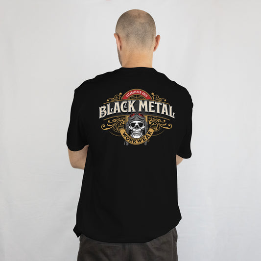 Black Metal Aviator Workhorse Tee