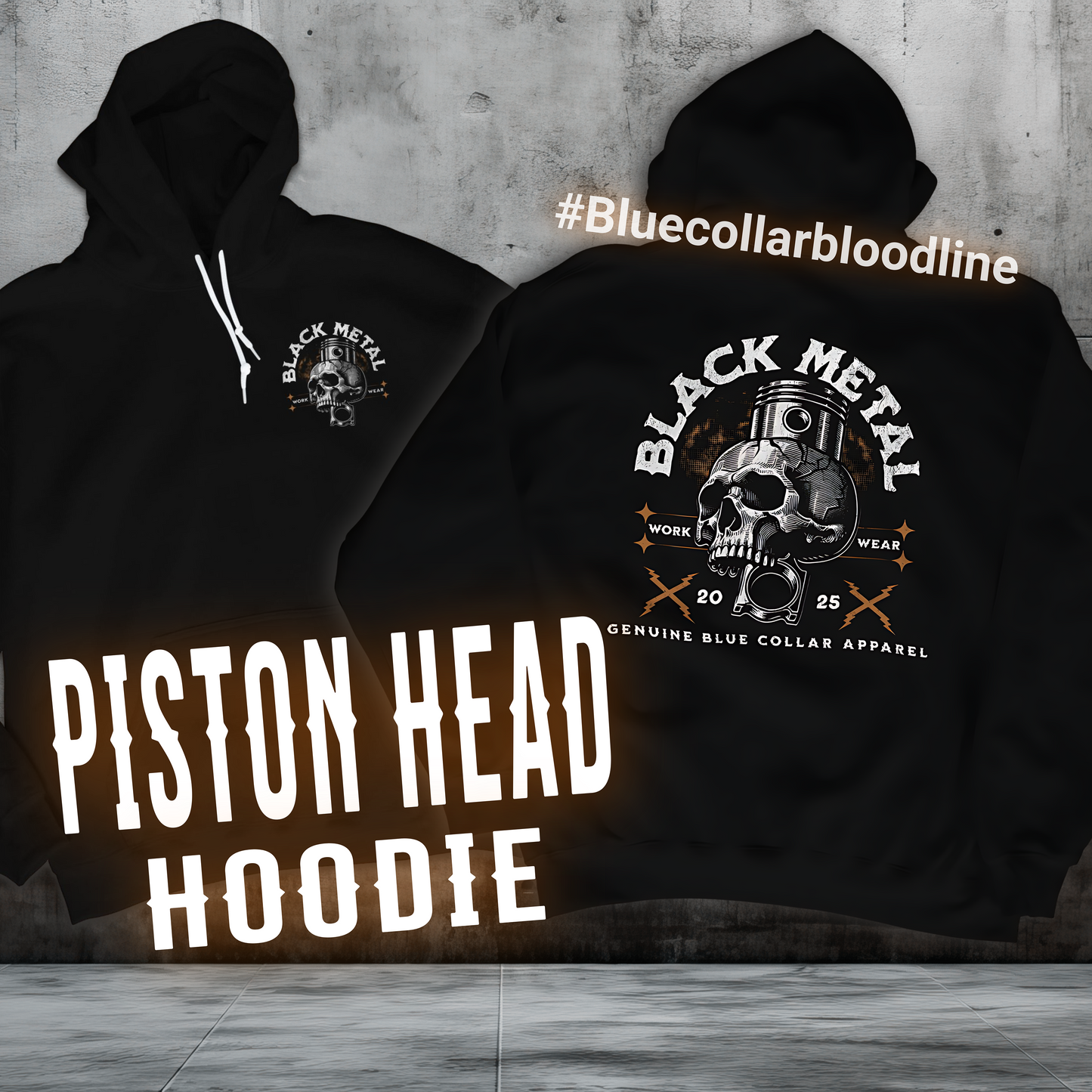 Piston Head Hoodie