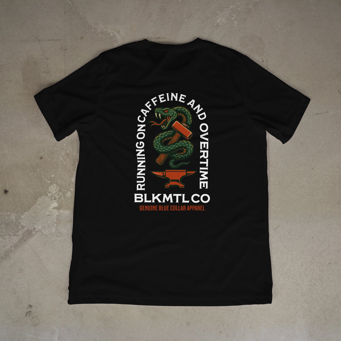 Caffeine & Overtime Workhorse Tee