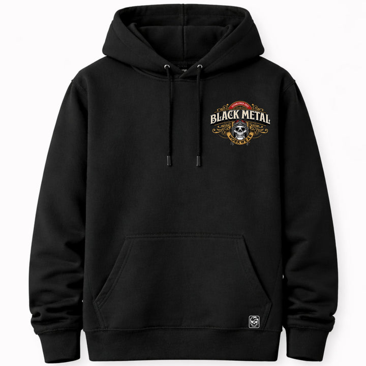 Black Metal Aviator Hoodie