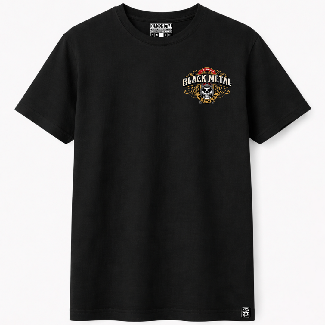 Black Metal Aviator Operator Tee