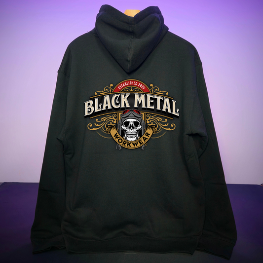 Black Metal Aviator Hoodie