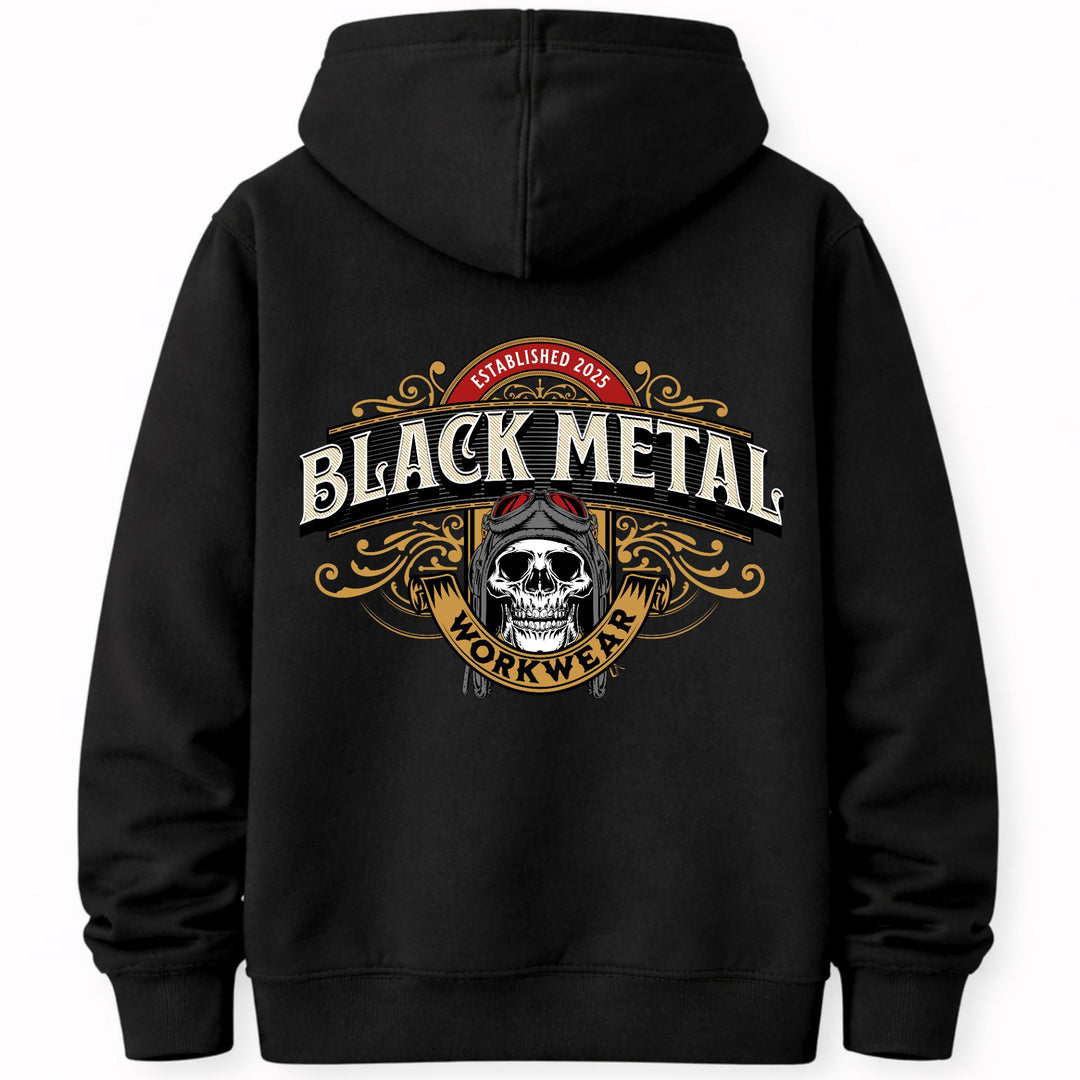 Black Metal Aviator Hoodie
