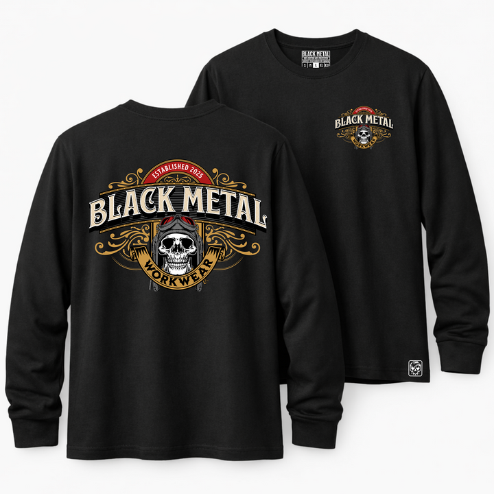 Black Metal Aviator Long Sleeve
