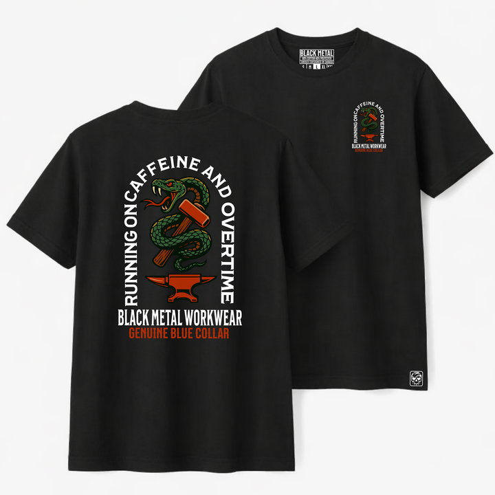 Caffeine &amp; Overtime Workhorse Tee